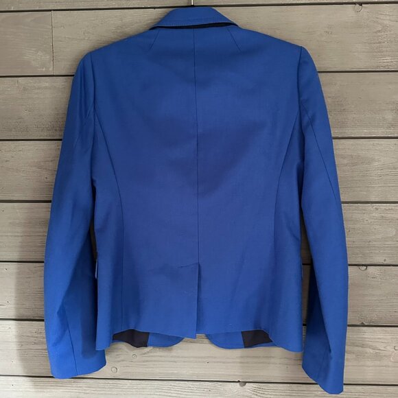 Jcrew Schoolboy Wool Blazer Blue Size 4 - Picture 2 of 10